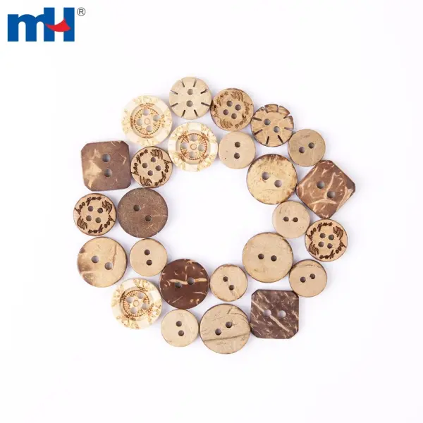 Bouton noix de coco naturelle