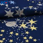 Tela de algodón bordada con un cielo estrellado