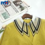 طوق زخرفي للسيدات مصنوع من البوليستر/القطن مقاس 25*15 سم