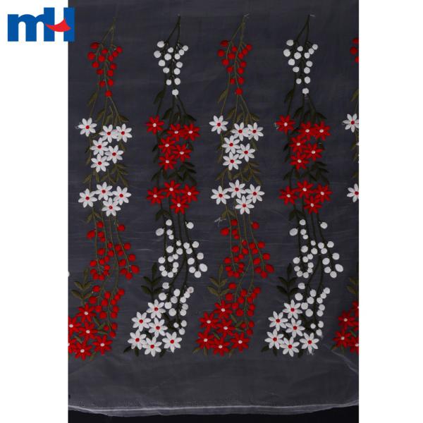 Tela de encaje de organza de nuevo diseño.