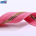 Fornitore di cerniere chiuse in ottone con n. 10 denti oro chiaro