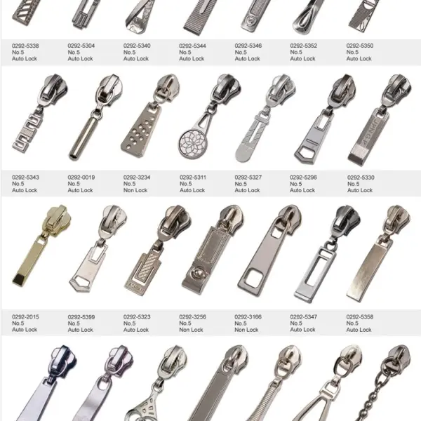 Nylon/Metal/Plastic Zipper Slider, Zipper Head Slider, Replacement Zipper Slider