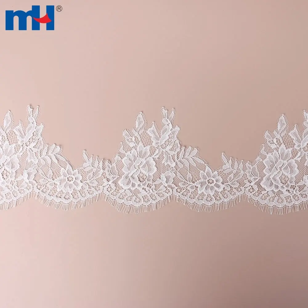 Bordure en dentelle tricotée non élastique de 25 cm