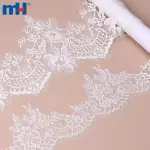 Bordure en dentelle tricotée non élastique de 25 cm