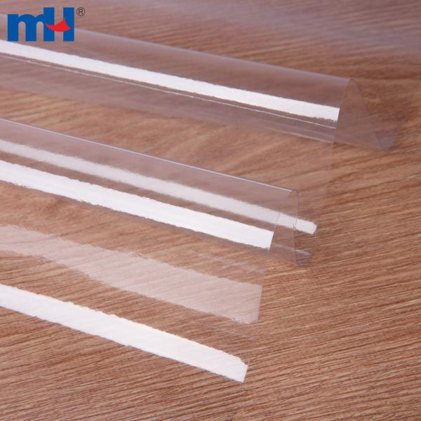 Película de PVC transparente para bolsa de cosméticos y bolígrafo.