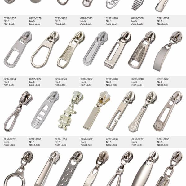 #5 Zipper Slider, Long Pull Zipper Slider, Replacement Zipper Slider