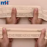 Faixa elástica de nylon e spandex para malha luxuosa