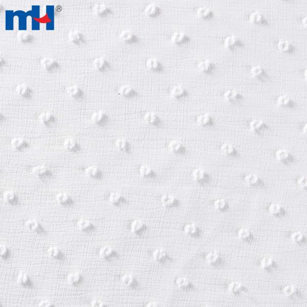 Tejido de gasa crepé jacquard rizado