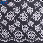 Tecido de renda de organza bordado