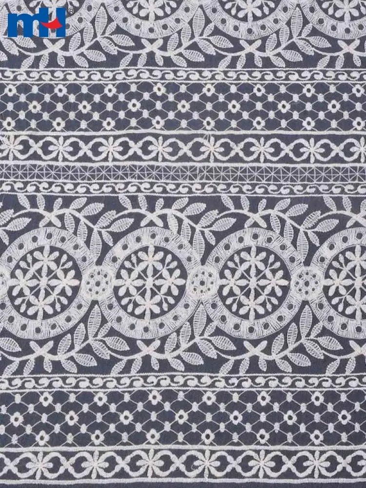tissu en dentelle organza