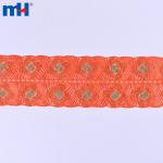 Bordure en dentelle organza