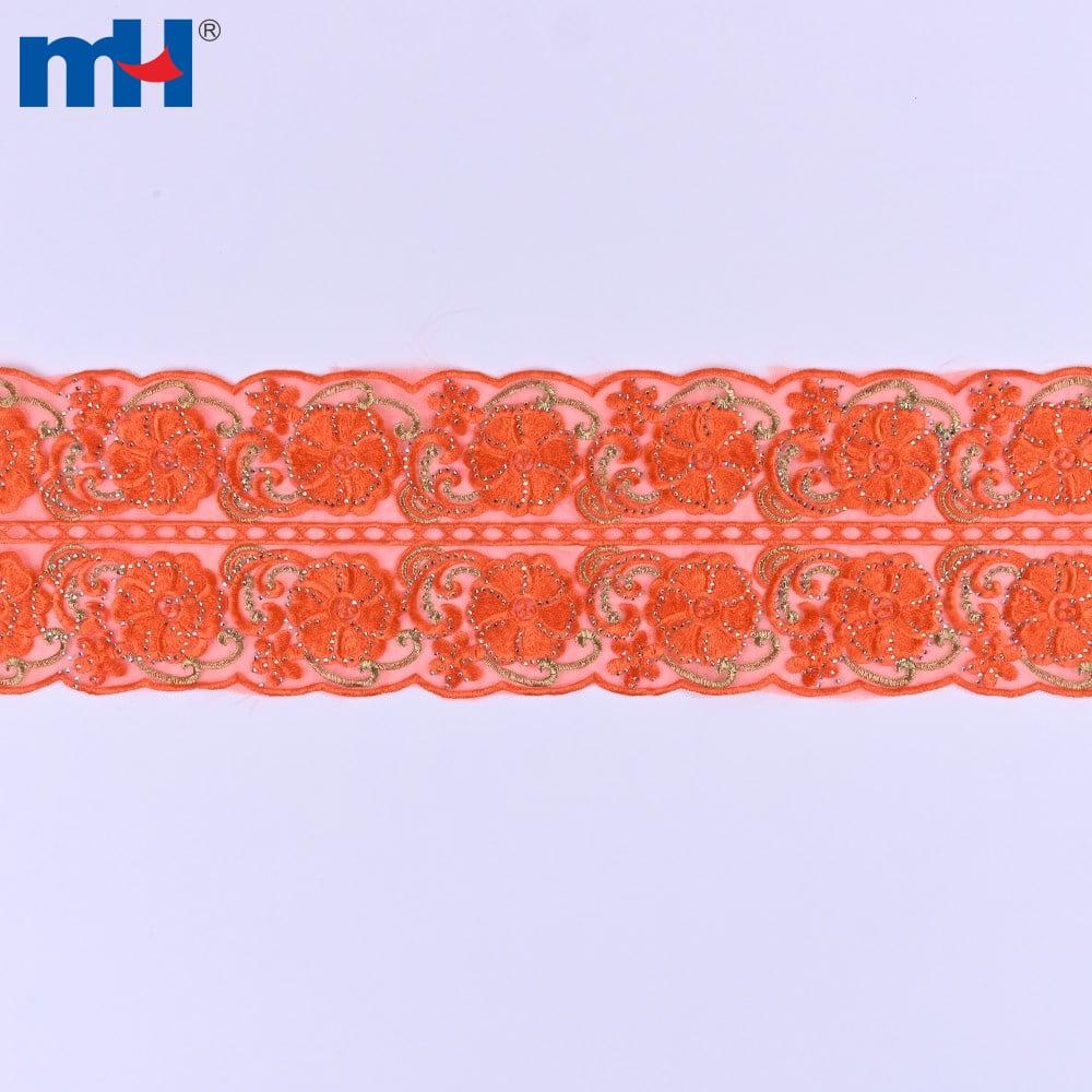 Bordure en dentelle organza