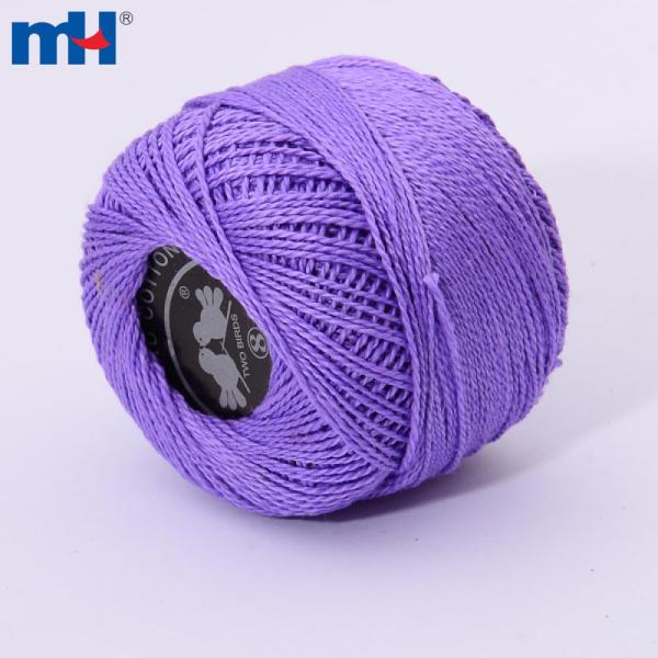 Mercerized cotton crochet thread