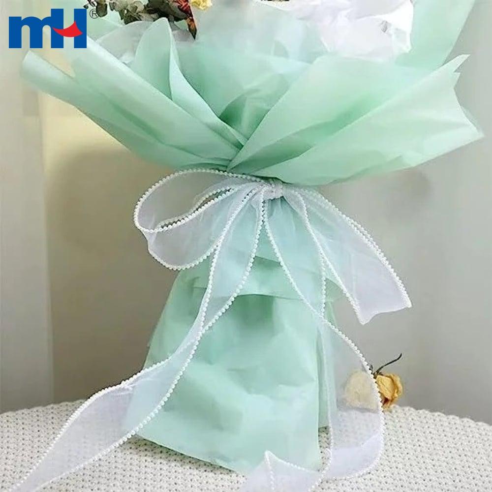 Ruban organza queue de poisson en forme de poire pour emballage cadeau