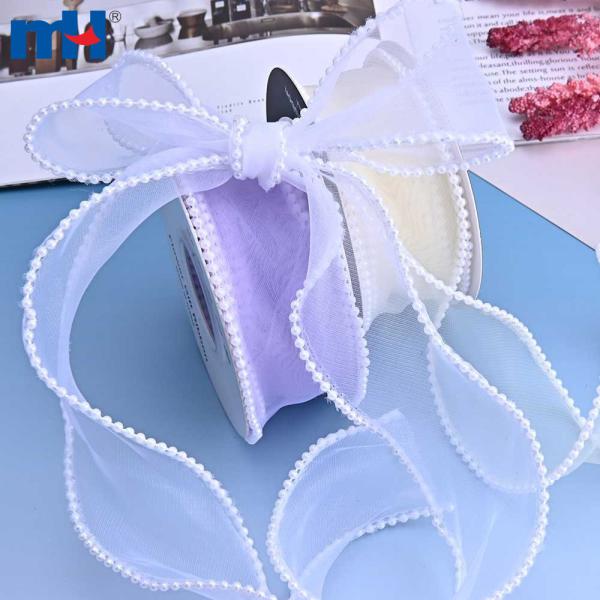 Ruban organza queue de poisson en forme de poire pour emballage cadeau