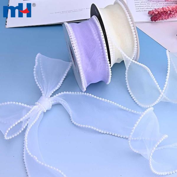 Ruban organza queue de poisson en forme de poire pour emballage cadeau
