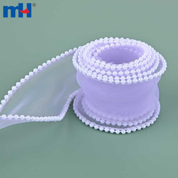 Ruban organza queue de poisson en forme de poire pour emballage cadeau