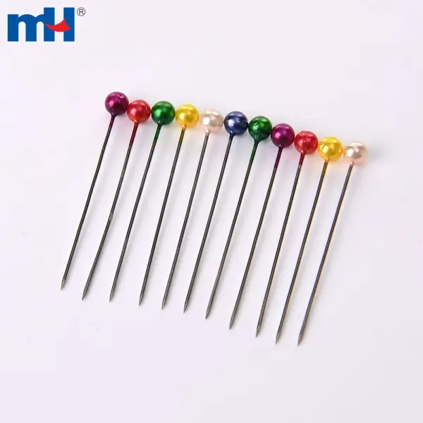 Pearl ball head sewing pins