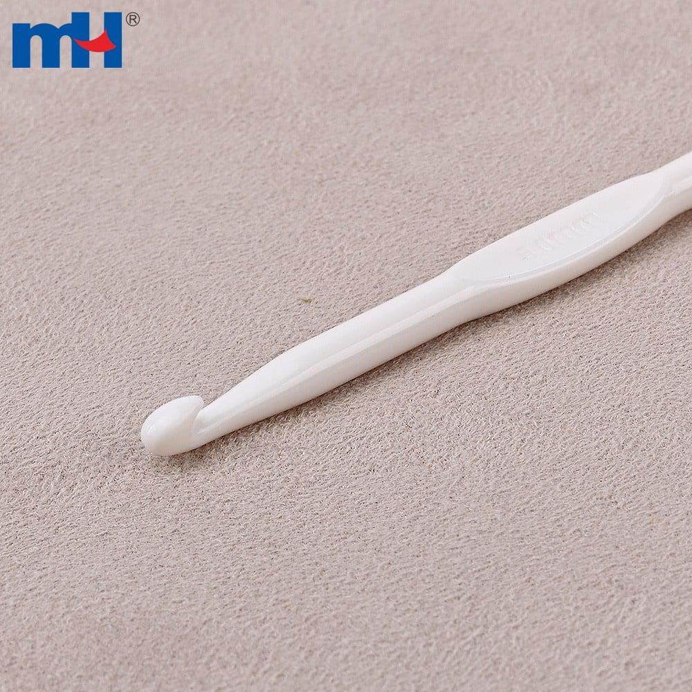 Oq plastik to'qilgan ilgak o'lchami 6,0 mm