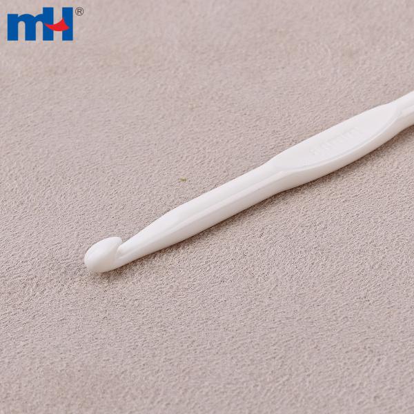 Oq plastik to'qilgan ilgak o'lchami 6,0 mm