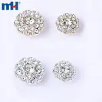 Bouton en plastique strass en gros 28L/34L