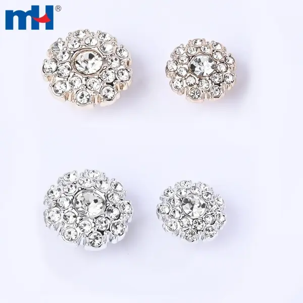 Bouton en plastique strass en gros 28L/34L