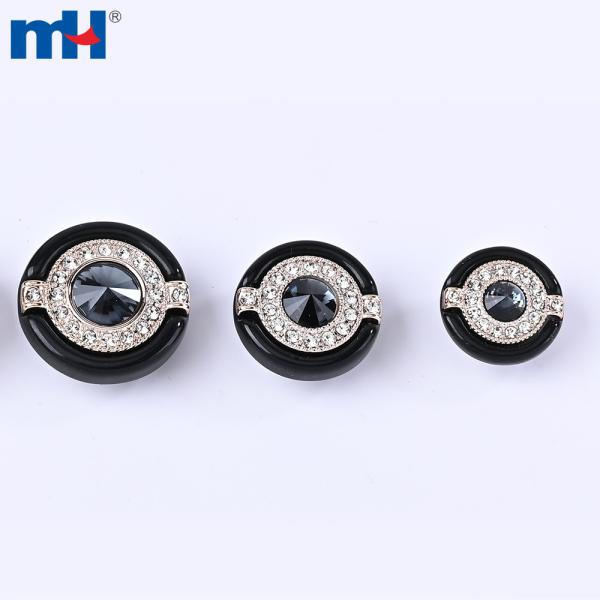 Boutons en plastique strass 28L/34L/40L, vente en gros