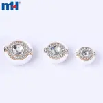 Boutons en plastique strass, vente en gros, 28L 34L 40L