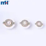 Boutons en plastique strass, vente en gros, 28L 34L 40L