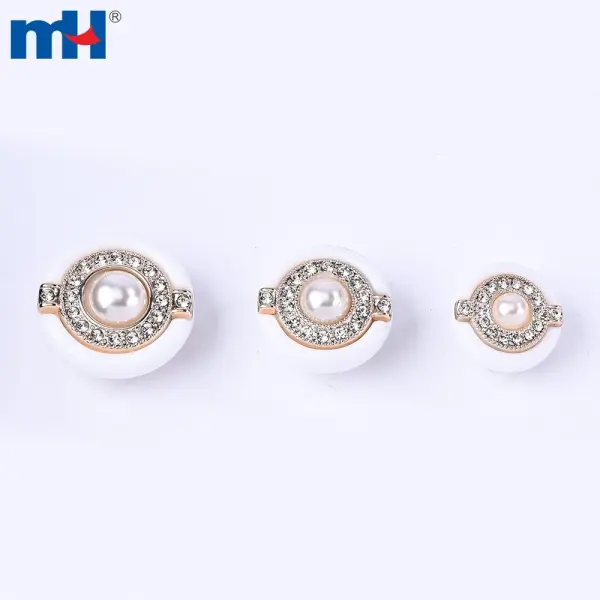 Boutons en plastique strass, vente en gros, 28L 34L 40L