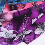 Tissu poly spandex imprimé bidirectionnel - OEM et ODM
