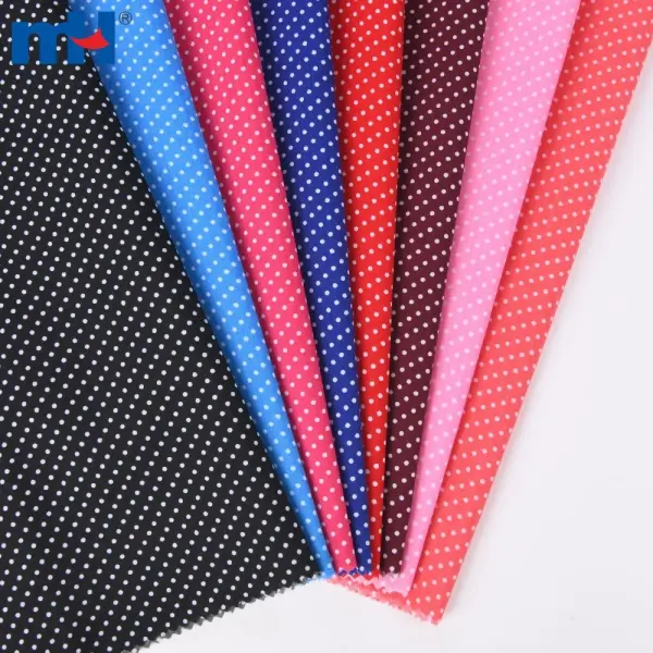 Polka dot cotton fabric