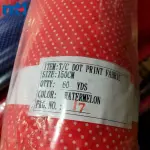 Polka dot cotton fabric