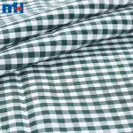 Tissu de chemise à carreaux 100 % polyester