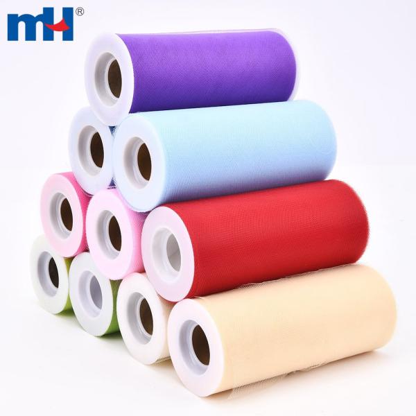 Rolo de Tule de Poliéster 15cm – Malha macia para artesanato, embrulho de presentes e decoração de casamento