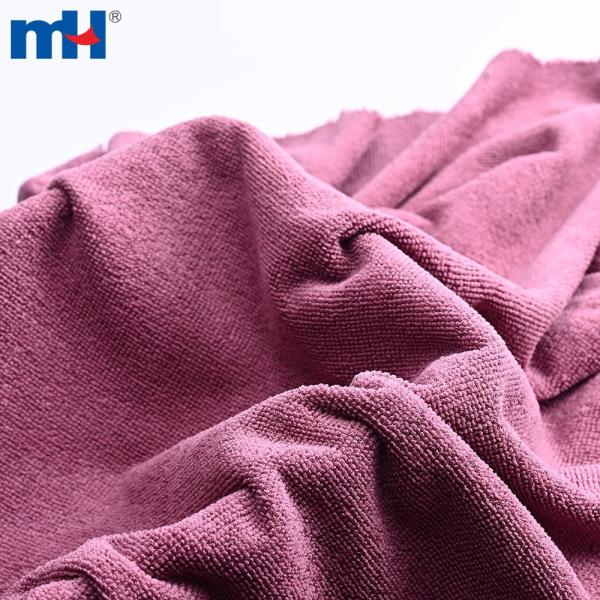 Fournisseur de tissus pour serviettes de nettoyage en polyester, nylon et microfibres à poils hauts et ras