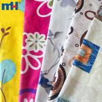 Tissu de drap de lit brossé imprimé en microfabric