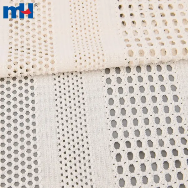 Polyester spandex lace fabric