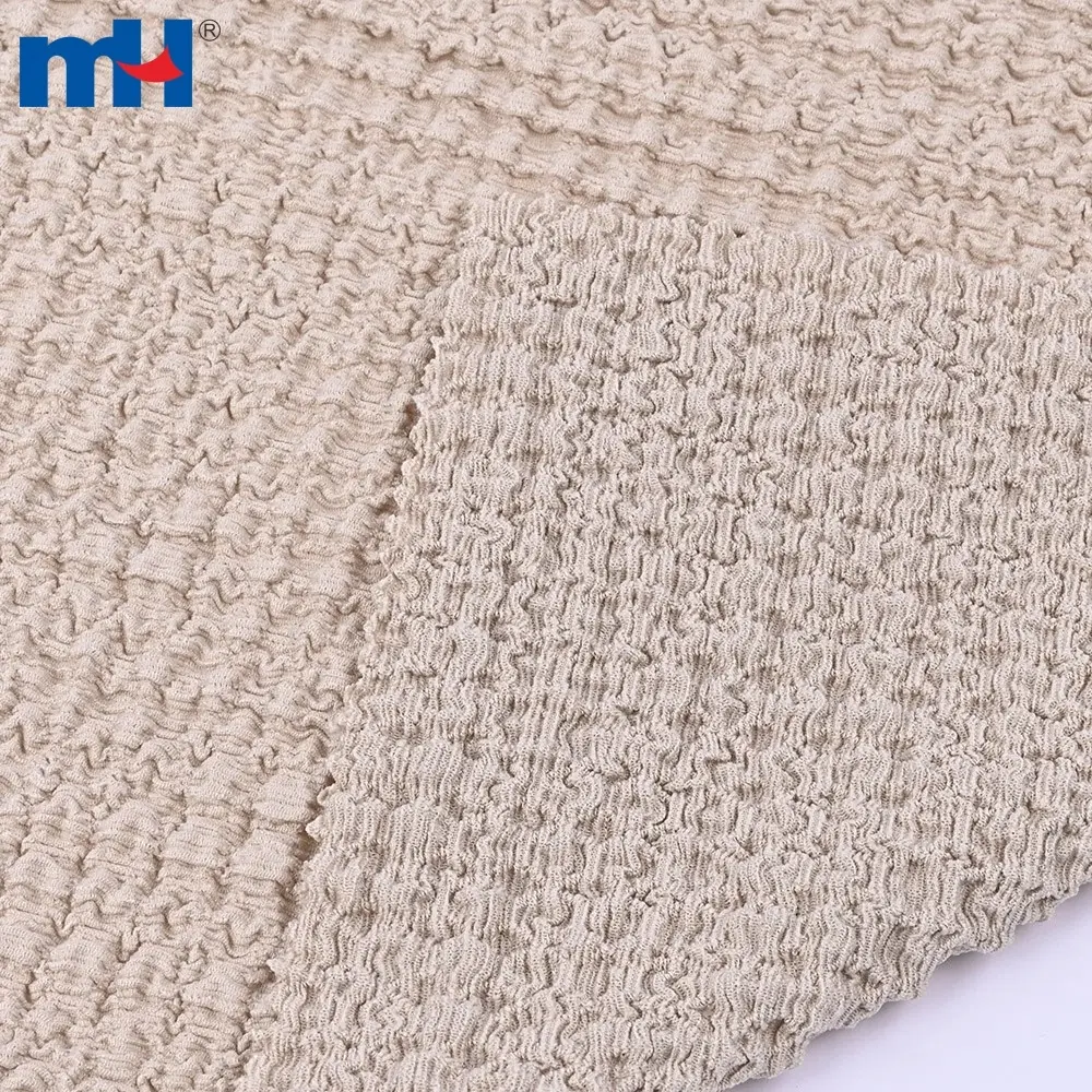 Tissu crêpe tweed tricoté 98% polyester 2% spandex