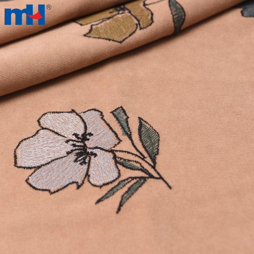 Tissu en dentelle brodée