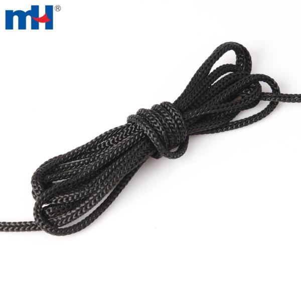 PP rope, black polypropylene rope, black braided rope