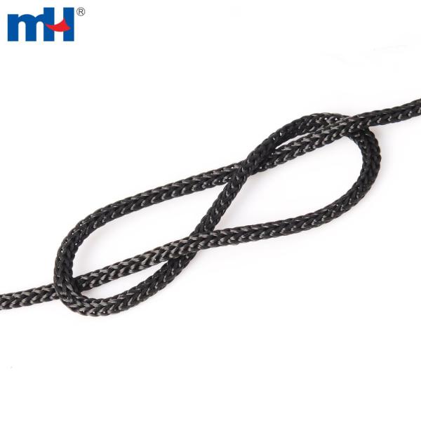 PP rope, black polypropylene rope, black braided rope