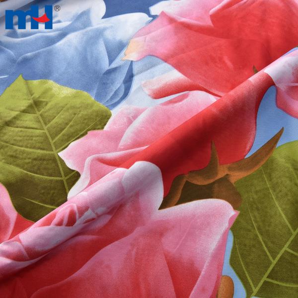 Bed sheet set printed with bed sheet material