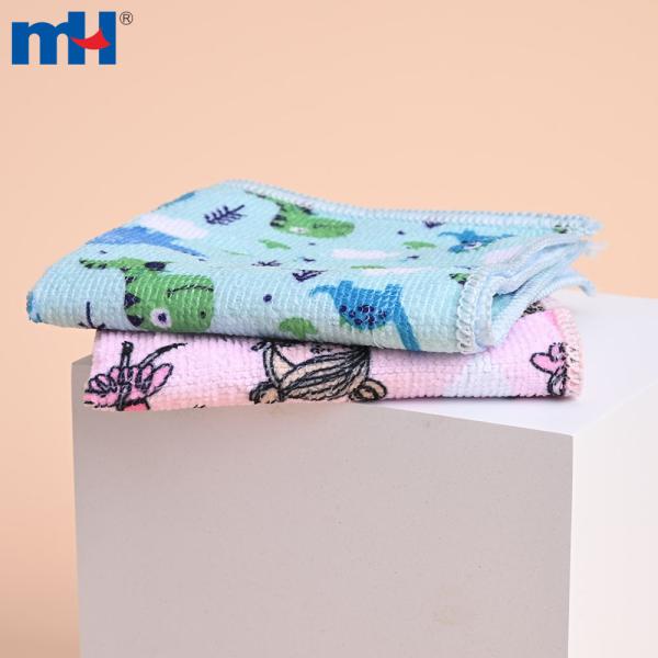 Toptan baskılı mikrofiber havlu, 25x25 cm boyutunda | 170g/m2 çözgülü örme polyester