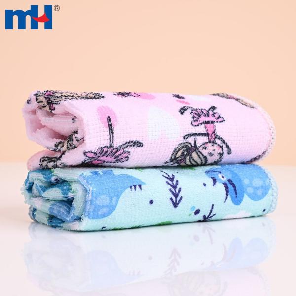 Toptan baskılı mikrofiber havlu, 25x25 cm boyutunda | 170g/m2 çözgülü örme polyester