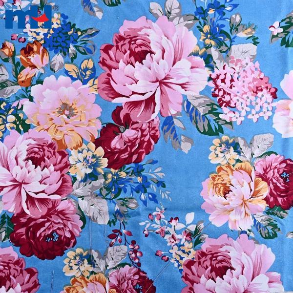 Tela de sábana de micropolié estampada.