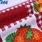 Mini tecido mate com estampa de frutas