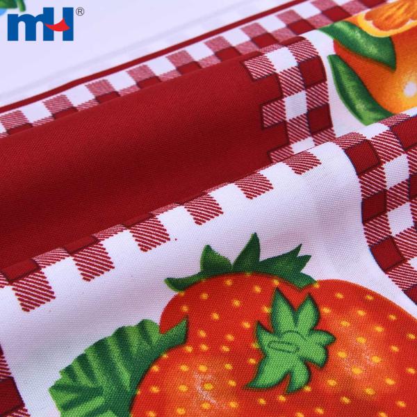Mini tecido mate com estampa de frutas