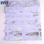 Polyester folga bosilgan atlas mato (dafn marosimida foydalanish uchun oltin va kumush folga)