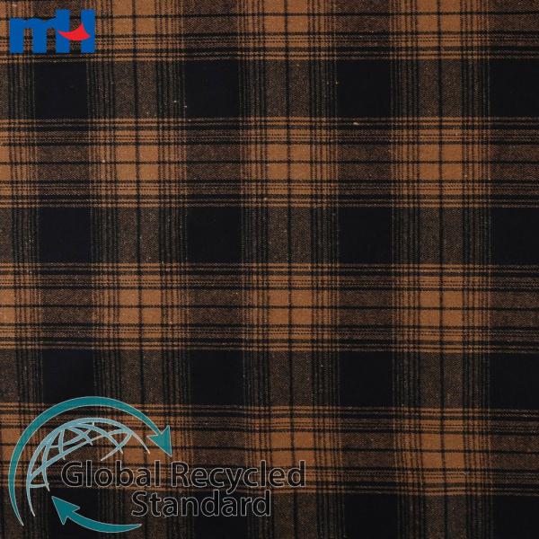 Tessuto in flanella di cotone 21S * 21S 160 gsm per camicia a quadri
